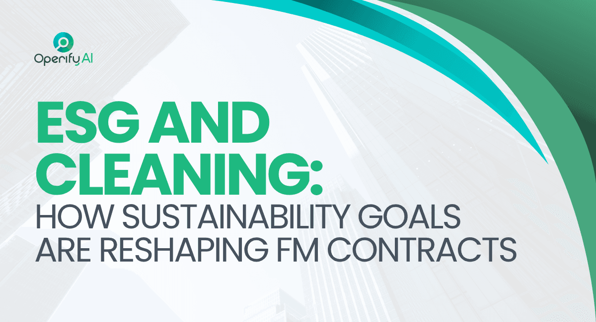 ESG and Cleaning: Reshaping FM Contracts in 2026